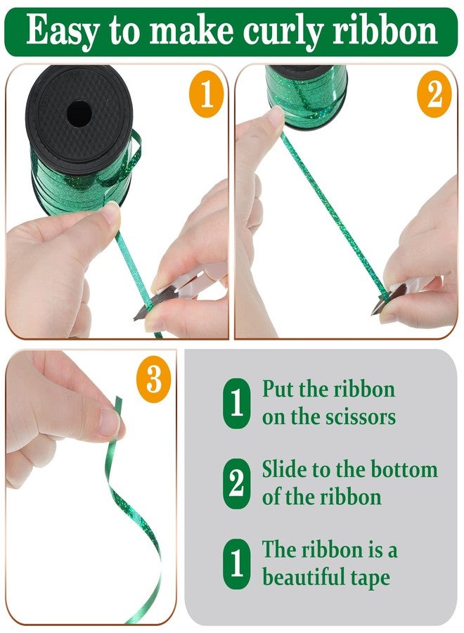 Berlune Candy Lei Making Kit for Graduation Party Favor Include 2 in x 1000 ft Poly Tubing 3 Rolls Curling Gift Ribbon 300 Yd/ 900 ft and Scissor for Hawaii Tropical Wedding DIY(Black, Green, Blue) - Image 4